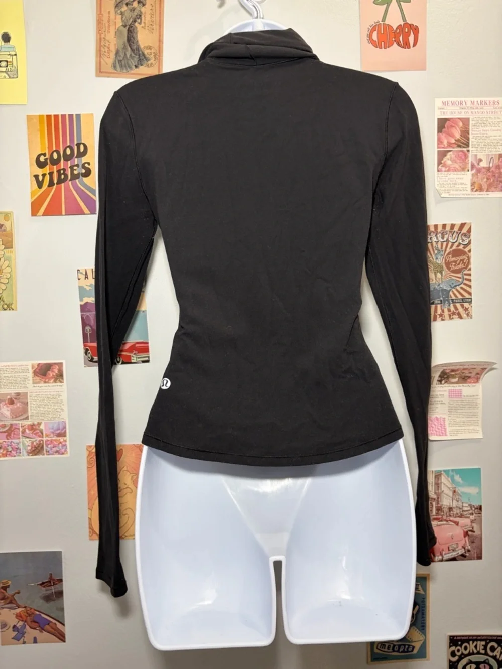 lululemon athletica Black Twist-Front Long Sleeve Tee